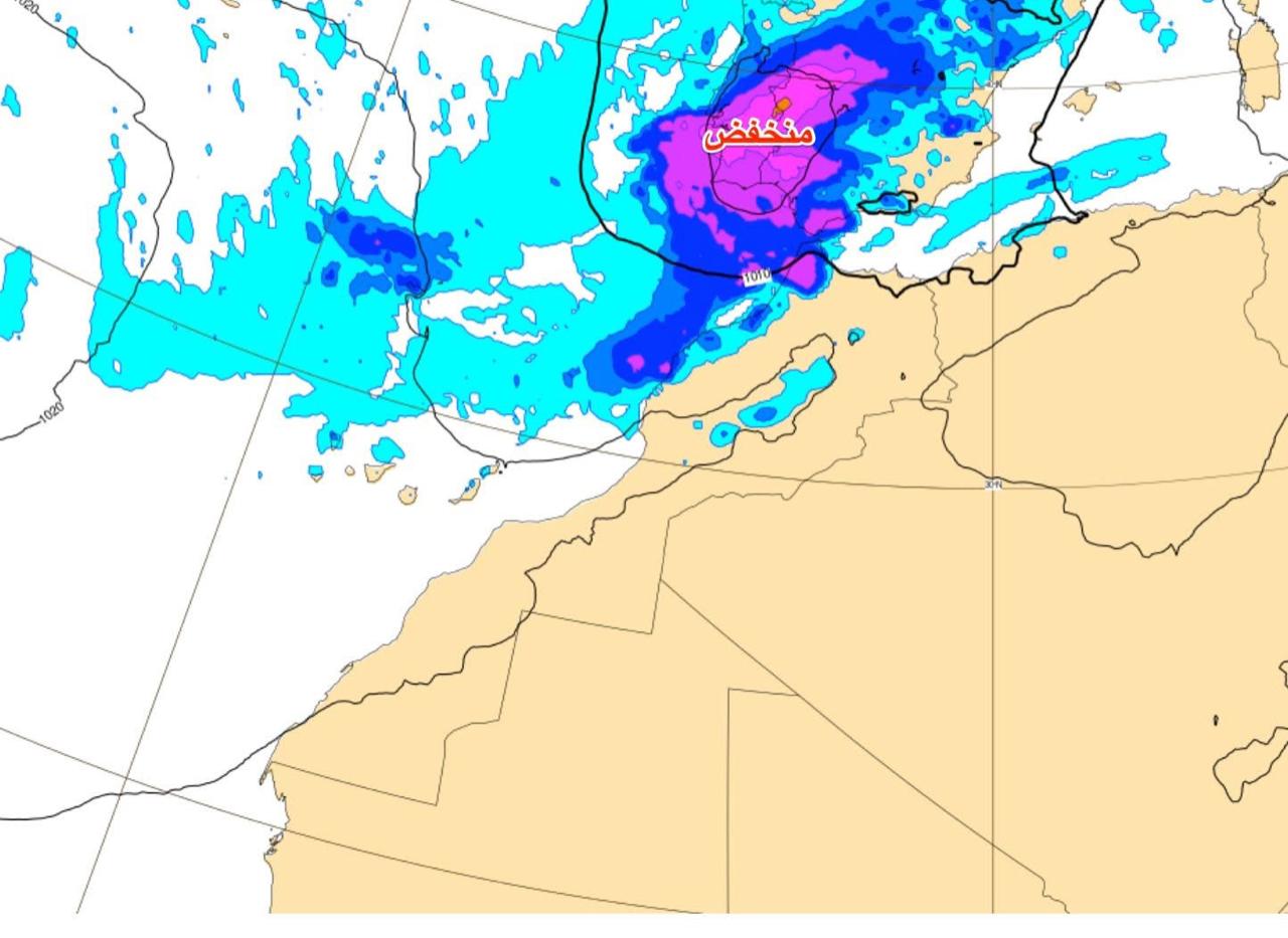 أمطار متفرقة فوق شمال غرب البلاد والريف والأطلس المتوسط وهذه السهول