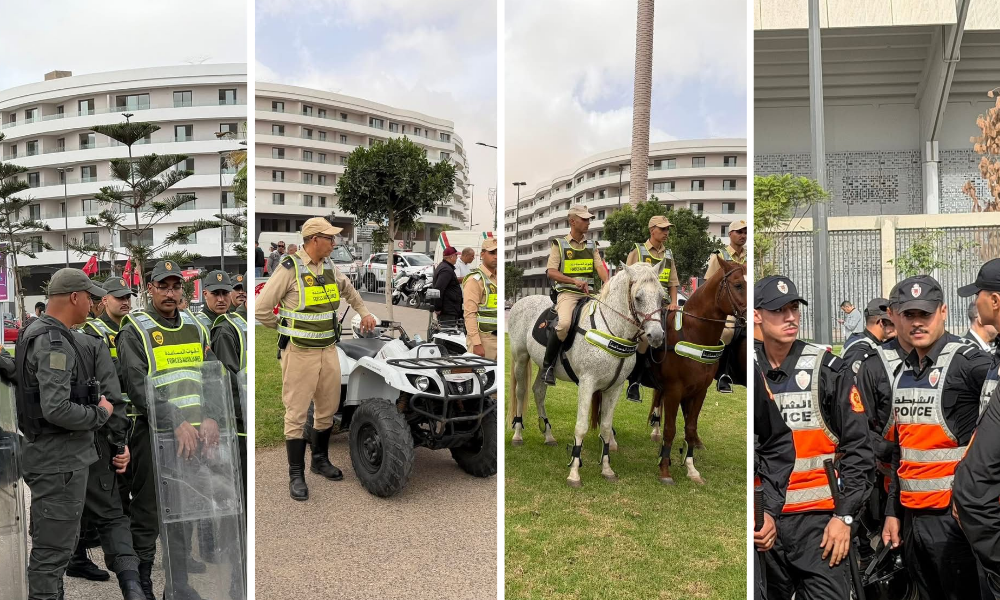 الوداد- الرجاء. الدرون والخيالة لتأمين ديربي بيضاوة ( تصاور)