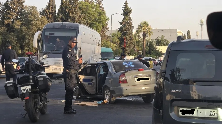 فاس.. حادث سير مروع على طريق سيدي حرازم وهذه مخلفاته