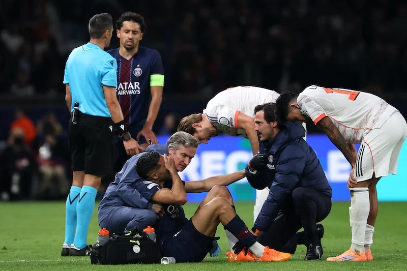 “آس الاسبانية” تكشف تفاصيل إصابة حكيمي ومدة الغياب المتوقعة