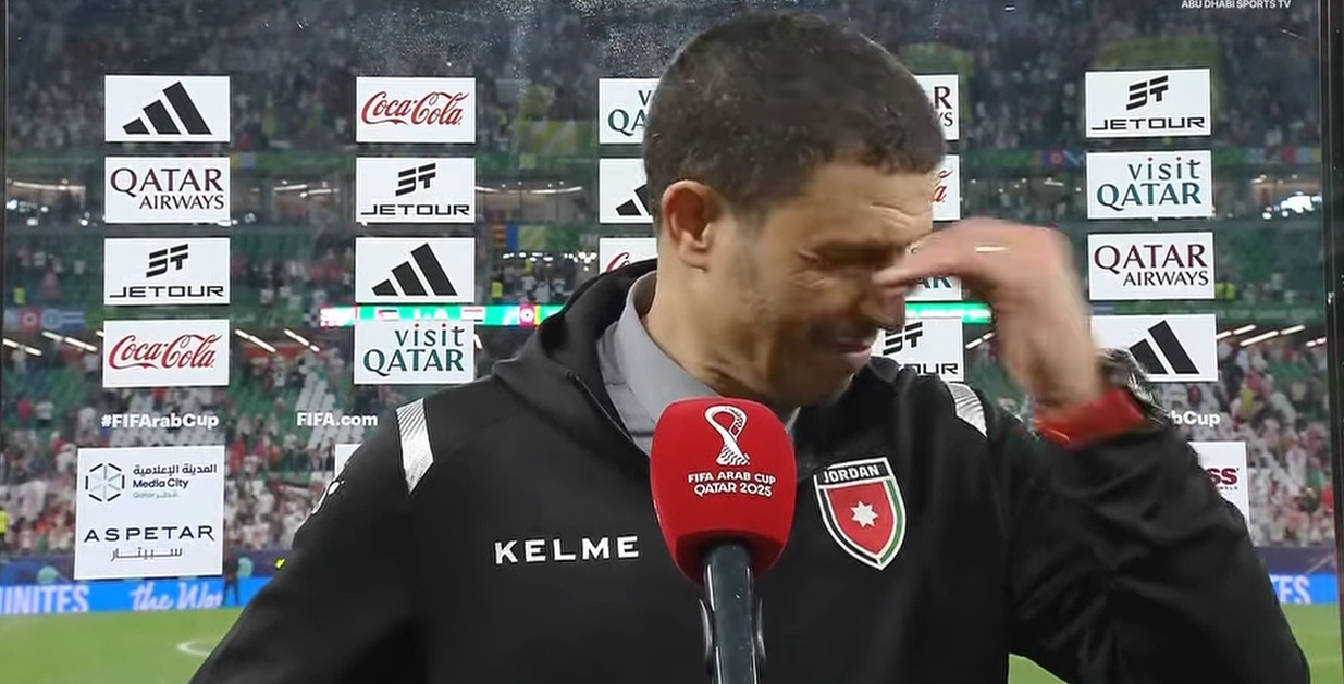 السلامي يذرف الدموع ويقول: إن التأهل ليس له طعم بعد إصابة يزن النعيمات