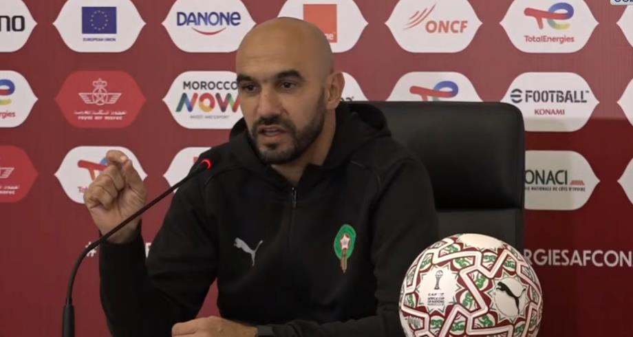 الركراكي: اللعابة موجودين والهدف تنظيم اجمل مسابقة وإبقاء الكأس في المغرب