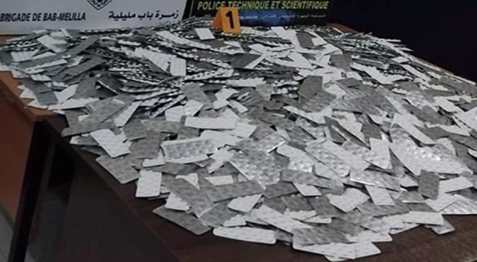 الناظور.. تفاصيل إحباط محاولة تهريب ضخمة للأقراص المهـ.لوسة بباب مليلية