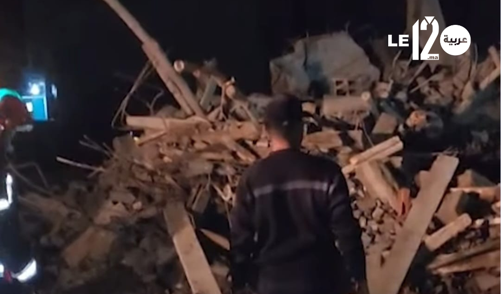 انهيار عمارة قيد البناء بالمحمدية والكلاب المدربة تبحث عن عالقين محتملين تحت الأنقاض 