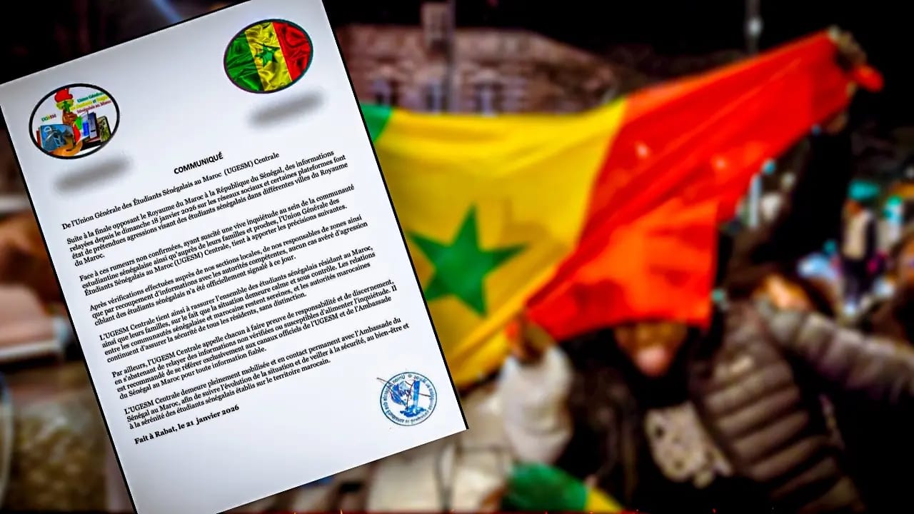 ​اتحاد الطلبة السنغاليين بالمغرب يفنّد إشاعات “الاعتـ.داءات” ويؤكد: “وضعنا آمن والعلاقات أخوية”