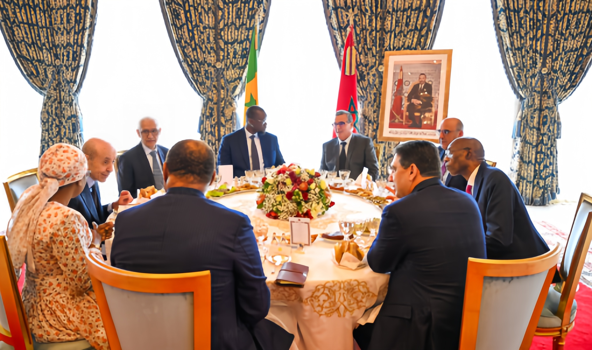 الملك محمد السادس يقيم مأدبة غداء على شرف الوزير الأول السنغالي