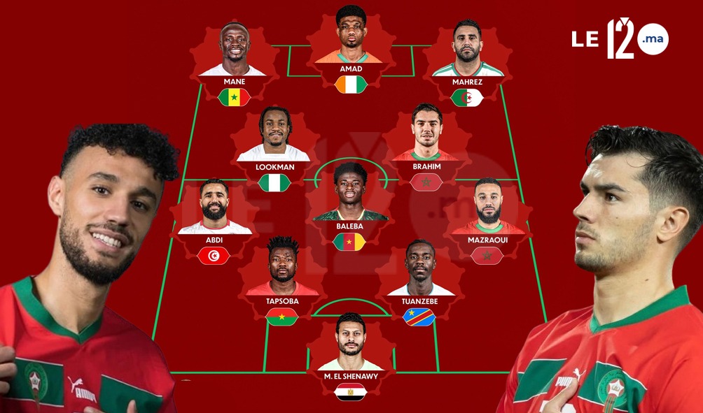 تألق مغربي كيرفع الراس.. إبراهيم دياز ونصير مزراوي ضمن التشكيلة المثالية لدور المجموعات فـ “الكان”