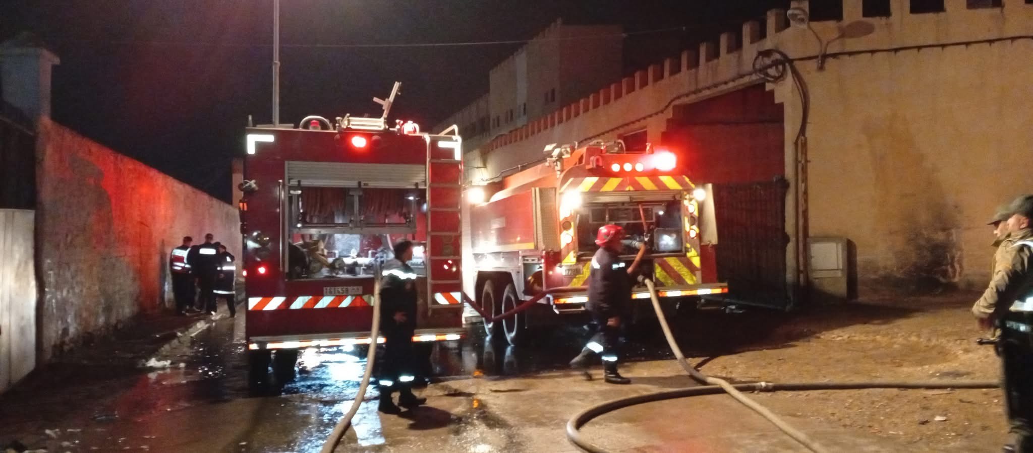 حريـق مهول يلتهم محل لبيع الدجاج بالمدينة القديمة في الدار البيضاء