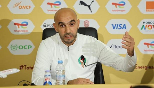 الركراكي: خطوة واحدة تفصلنا عن التتويج باللقب أمام أحد أفضل المنتخبات الإفريقية