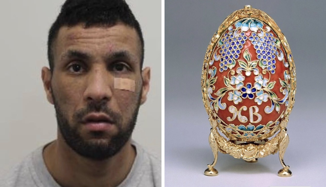 لص جزائري وراء سرقة حقيبة تضم بيضة وساعة فابرجيه بقيمة تفوق مليوني جنيه