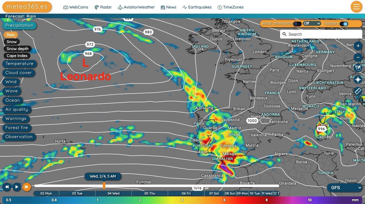 عاصفة عاتية تهدد إسبانيا والبرتغال.. هل تؤثر على المغرب؟