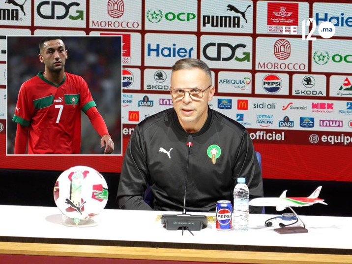 وهبي يكشف موقفه من غياب زياش ويحدث مفاجآت مدوية في قائمة المنتخب المغربي