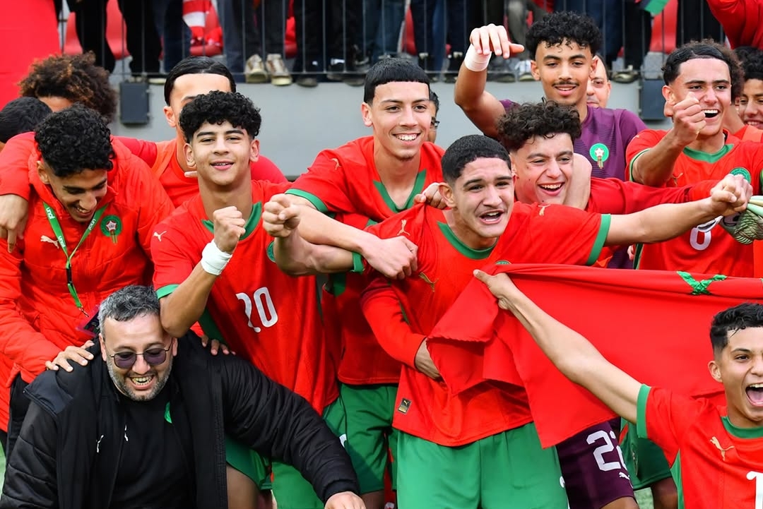 ​أشبال الأطلس يكتسحون الجزائر بثلاثية نظيفة ويتصدرون تصفيات شمال إفريقيا ببنغازي