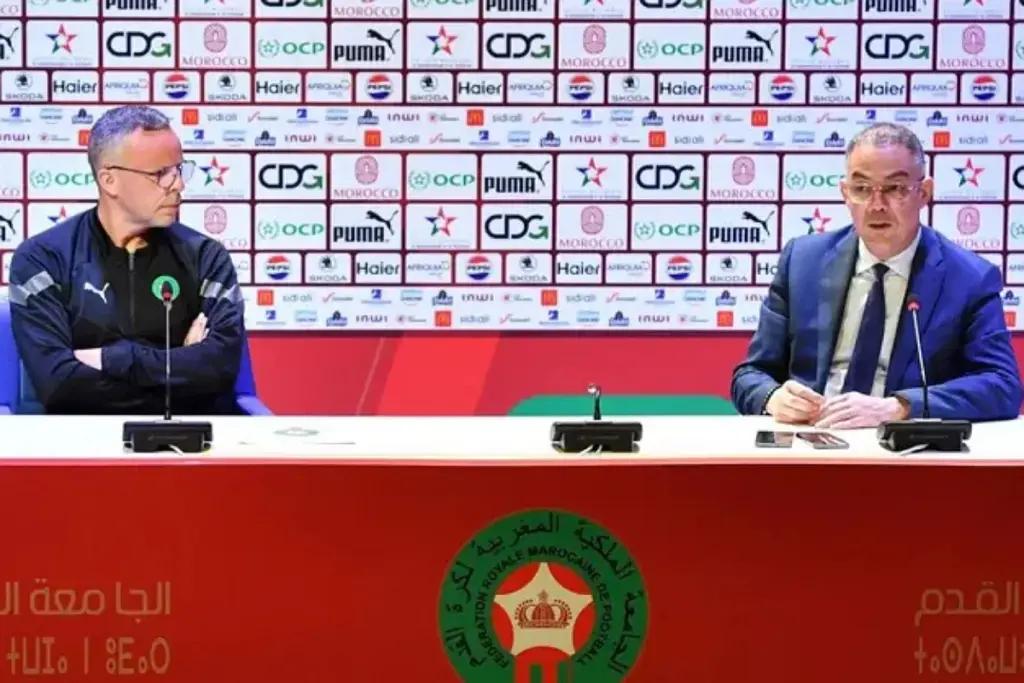 اليوم الخميس. لقجع يقدم وهبي مدرباً جديداً للمنتخب المغربي خلفاً لوليد الركراكي