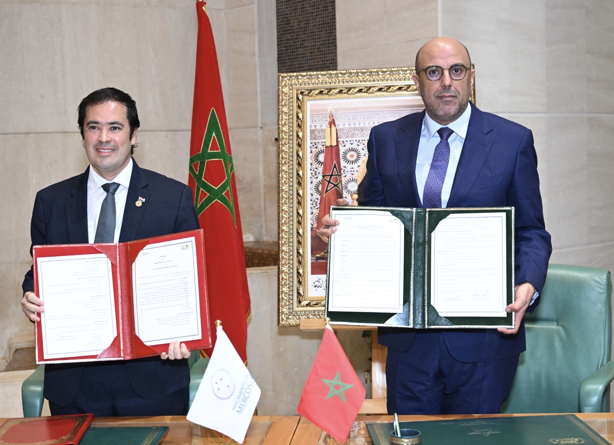 صفعة للخصوم.. ولد الرشيد يوقع هذه المذكرة مع رئيس برلمان السوق المشتركة لدول أمريكا الجنوبية