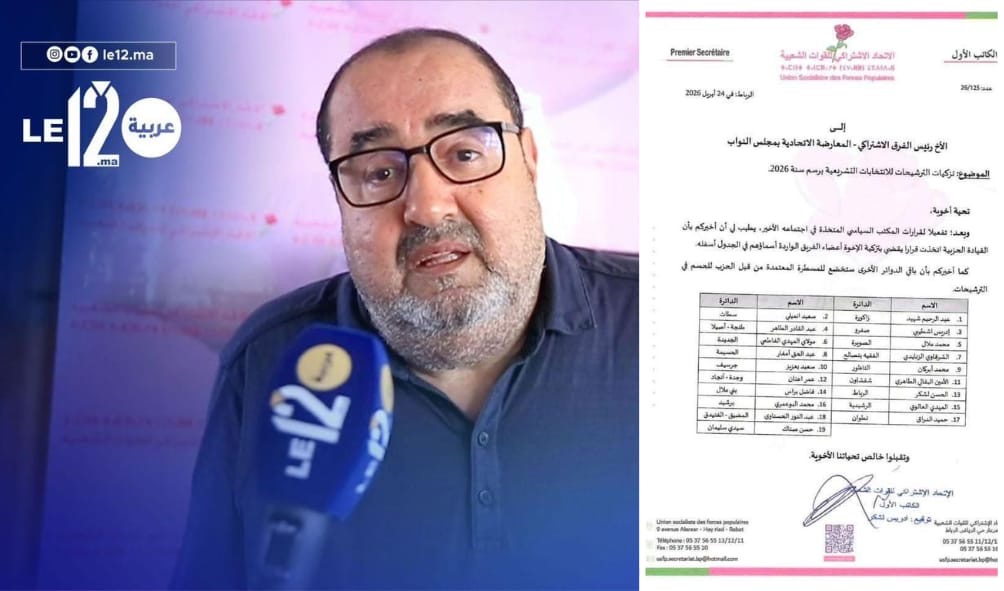 إنتخابات 26. أقارب وأعيان في اللائحة الأولى من تزكيات حزب «إدريس الرابع» (وثيقة) 