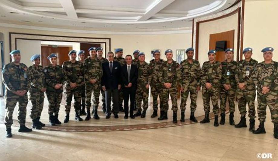 هلال يلتقي بالتجريدة المغربية في بانغي.. شهادة حية على التزام المملكة من أجل السلام بإفريقيا الوسطى 