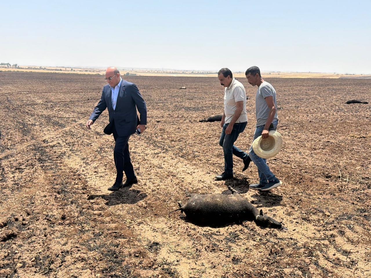 برافو غيات. برلماني الأحرار أول منتخب ينزل إلى ميدان حريق سطات ويتواصل مع الساكنة (تصاور) 