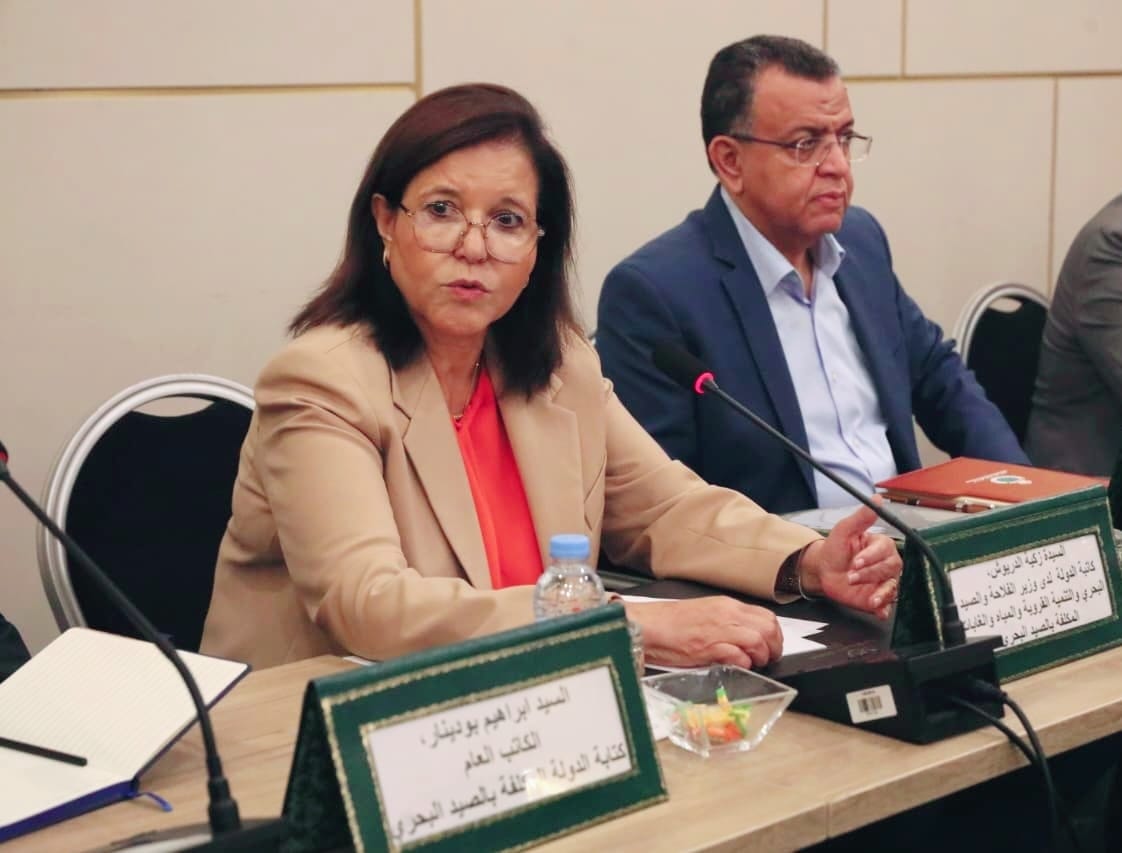 زكية الدريوش تترأس يوماً دراسياً للتواصل والحوار حول مصيدة الأسماك السطحية الصغيرة