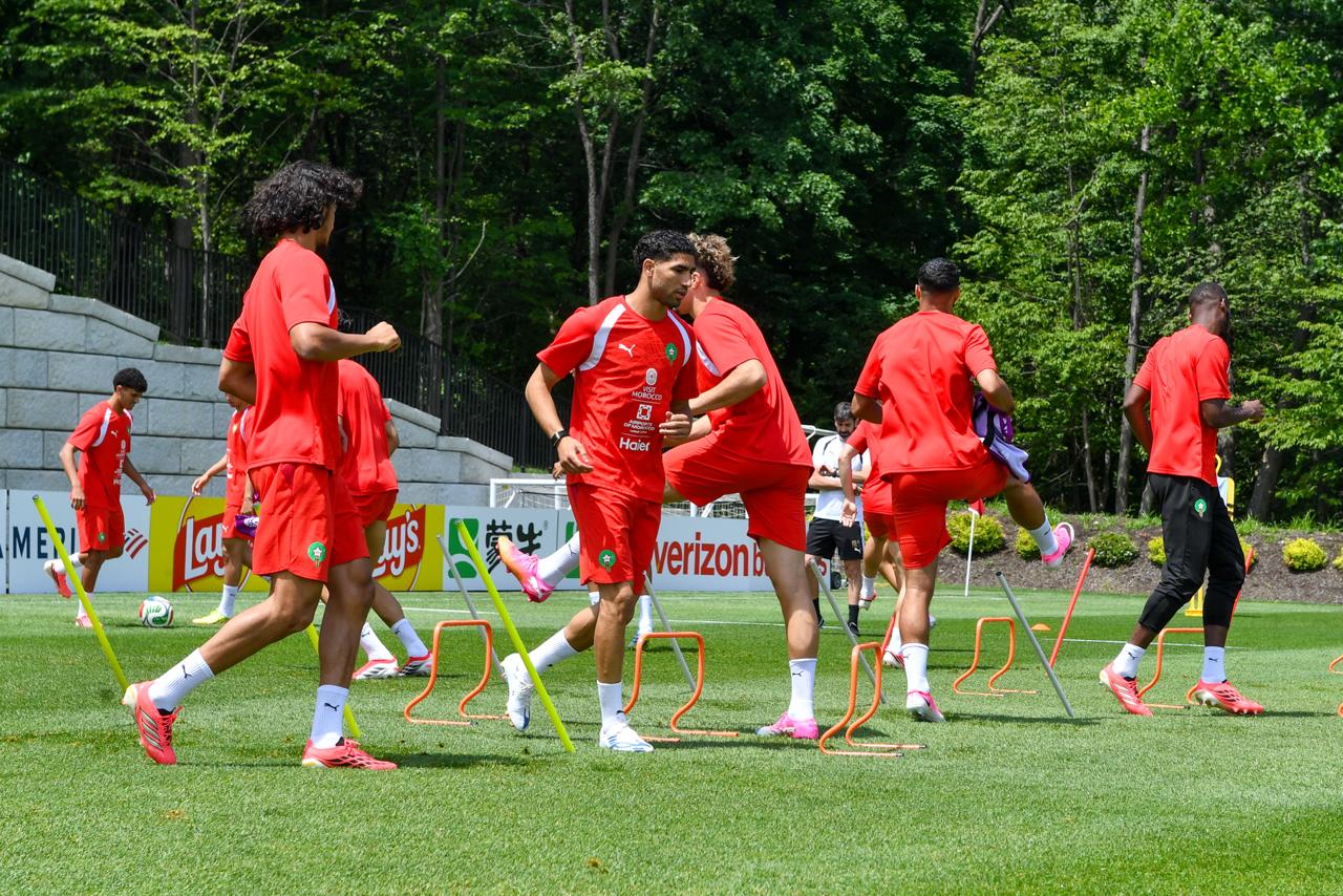 بمشاركة نايف وغياب مزرواي والزلزولي.. شاهد إستعداد منتخب المغرب لمباراة البرازيل