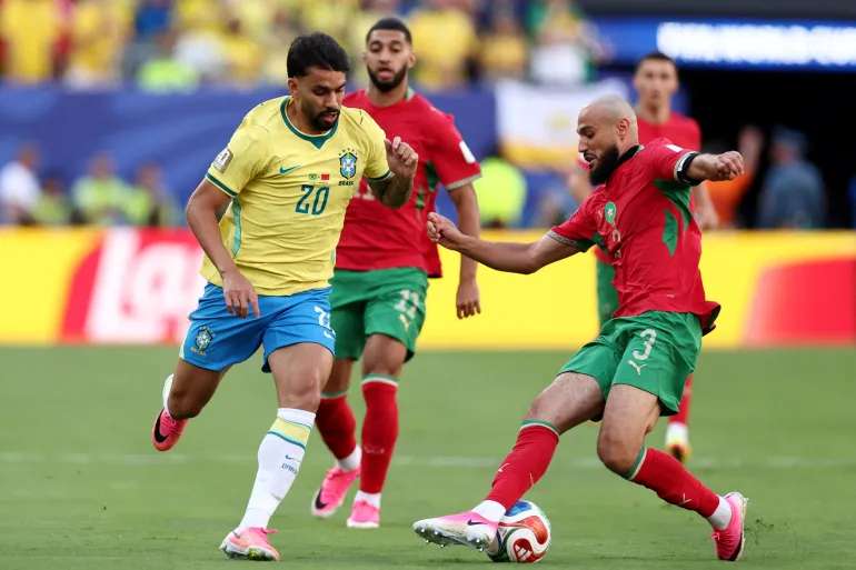 التعادل الإيجابي يحسم شوط الإثارة بين المغرب والبرازيل في مونديال 2026