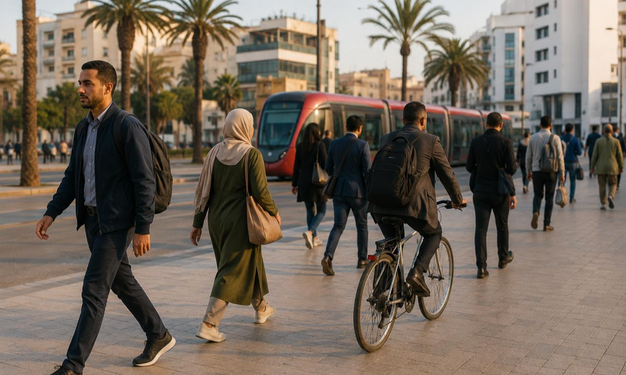 المشي.. الوسيلة المفضلة لدى المغاربة للتنقل إلى أماكن عملهم