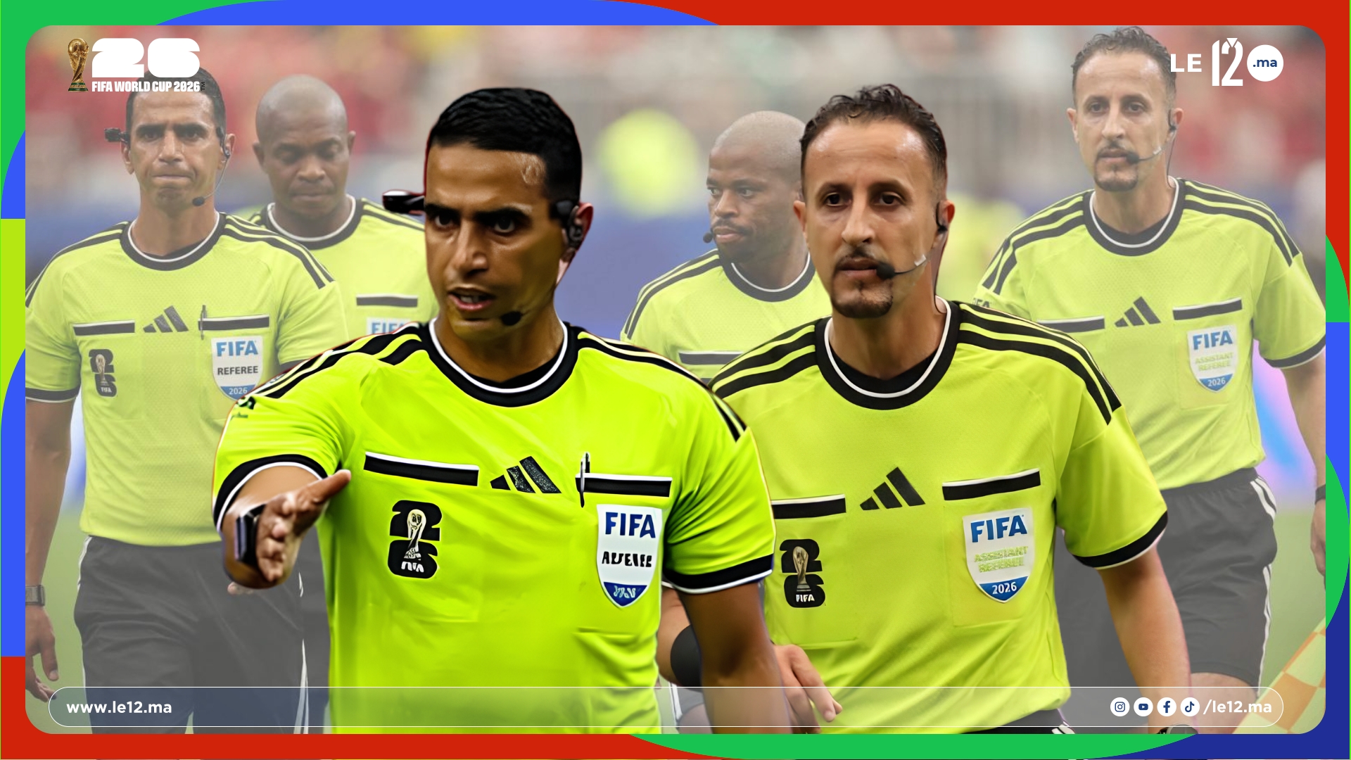 ثنائي تحكيم مغربي في مباراة المركز الثالث بالمونديال