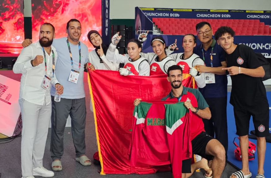 إنجاز تاريخي المغرب يحرز أول ذهبية في كأس العالم للفرق للسيدات في التايكواندو