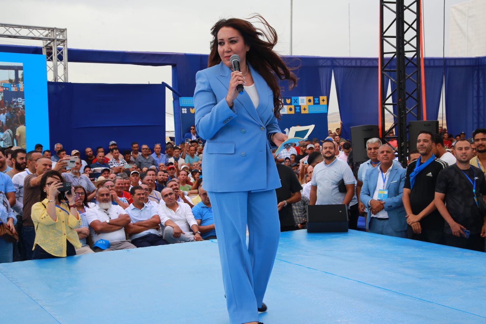 من قرية با محمد.. نبيلة الرميلي: “الدولة الاجتماعية خيار رسخناه والإصلاحات يجب أن تستمر”