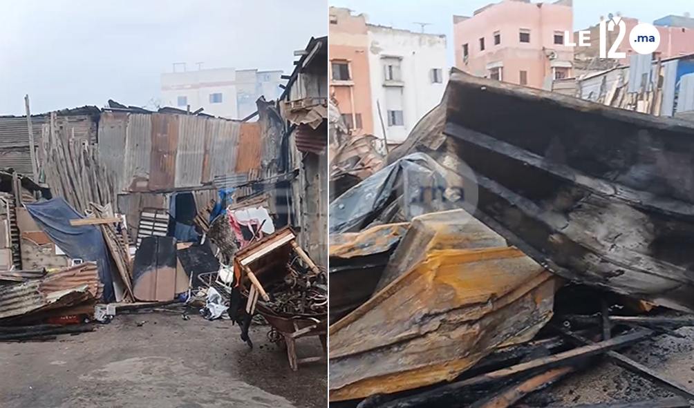 الدار البيضاء.. حريق مهول بسوق المسيرة يخلف خسائر مادية كبيرة