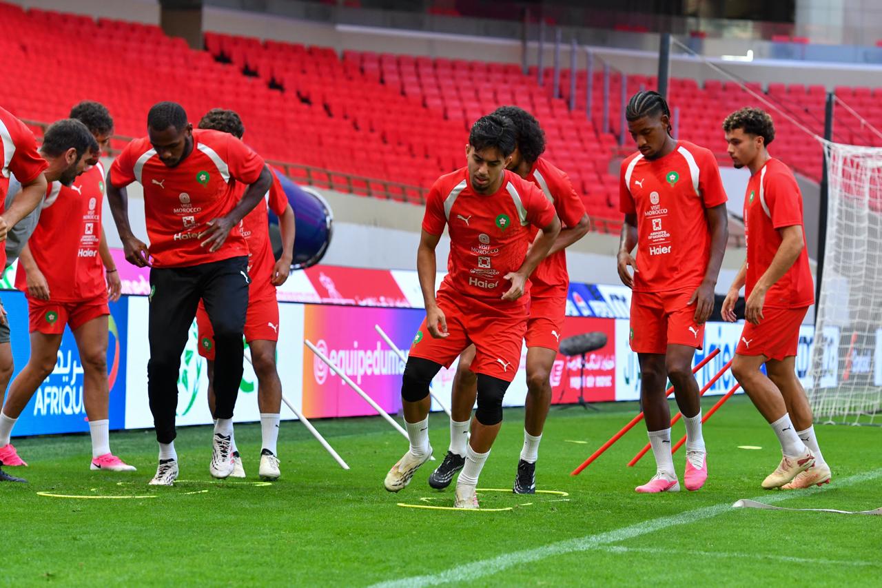 المنتخب المغربي يختتم تحضيراته لمواجهة الغابون في افتتاح تصفيات الكان