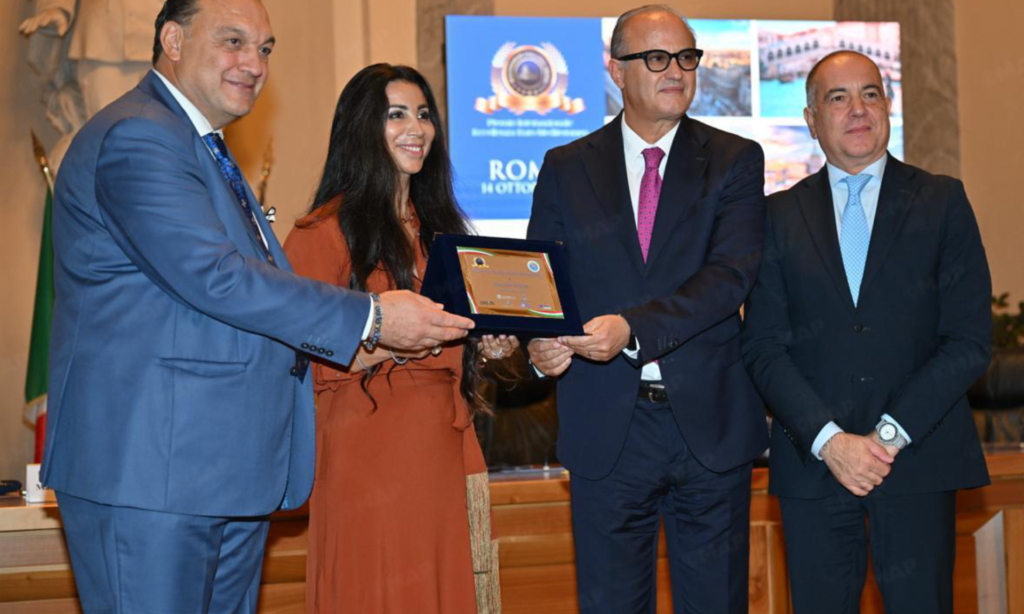حليمة هدير تتوج بجائزة التميز الأورو-متوسطي الدولية 2026 في روما